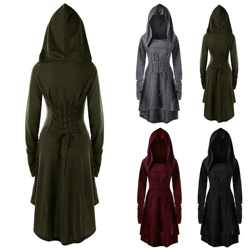 Womens Victorian Medieval Dress Renaissance Gothic Cosplay Costume Halloween - Picture 4 of 16