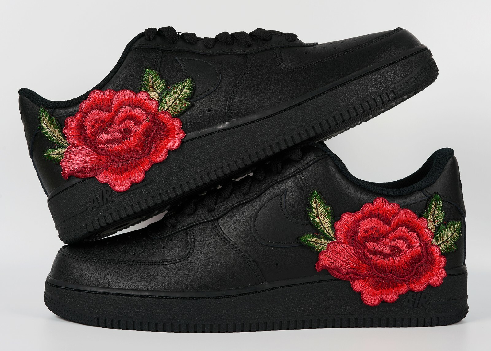 Nike Air Force 1 Low Red Rose Flower 