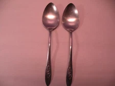 Set Of 2 ONEIDA SPRING VALLEY TABLE SERVING SPOONS 8 1/4 GB1