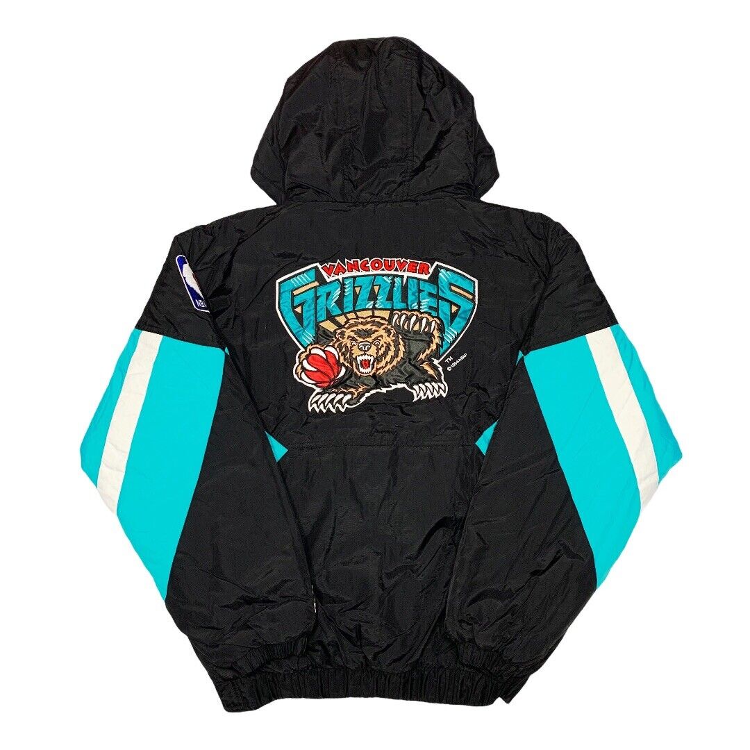 Vtg Rare NBA Vancouver Grizzlies Starter Puffer Quarter Zip Vtg Rare NBA Vancouver Grizzlies Starter Puffer Quarter Zip