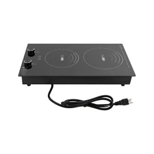 Ceramic Electric Hob Countertop Electric Cooktop Hob Top Cooking Hob 2-Burners