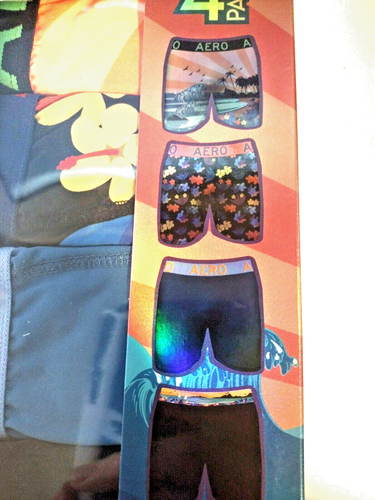 Men's Aeropostale 4 Pack Boxer Briefs Large 36-38 Tropical Pattern - Picture 3 of 6