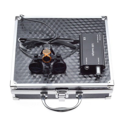 Lampe Frontale LED Dentaire 5W 4 Couleurs + Loupes Chirurgicales 3.5x DY-008 - Professionnel
