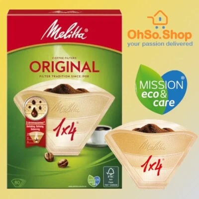 240 Melitta 1x4 Original Kaffeefilter 3x Packungen mit 80 Original