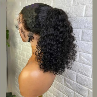 Glueless 180% Kinky Curly Lace Front Wig Baby Hair 26 Heat Resistant Preplucked
