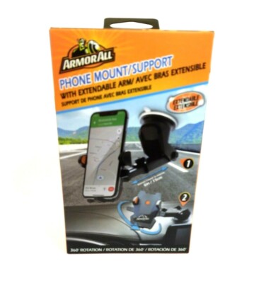 ArmorAll Power Extendable Gooseneck Phone Smartphone Mount/Support  360 Rotation
