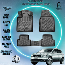 Custom Car Floor Mats Fits Nissan Qashqai 2006-2013 Rubber All Weather 3d Liners Custom Car Floor Mats Fits Nissan Qashqai 2006-2013 Rubber All Weather 3d Liners