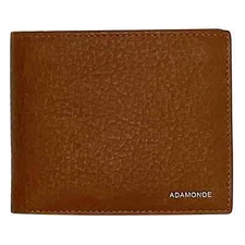 Men's minimalist leather wallet with ID window