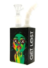 Juice Box Pipe 7" Water Pipe Bong by GET LOST (STYLE 019)