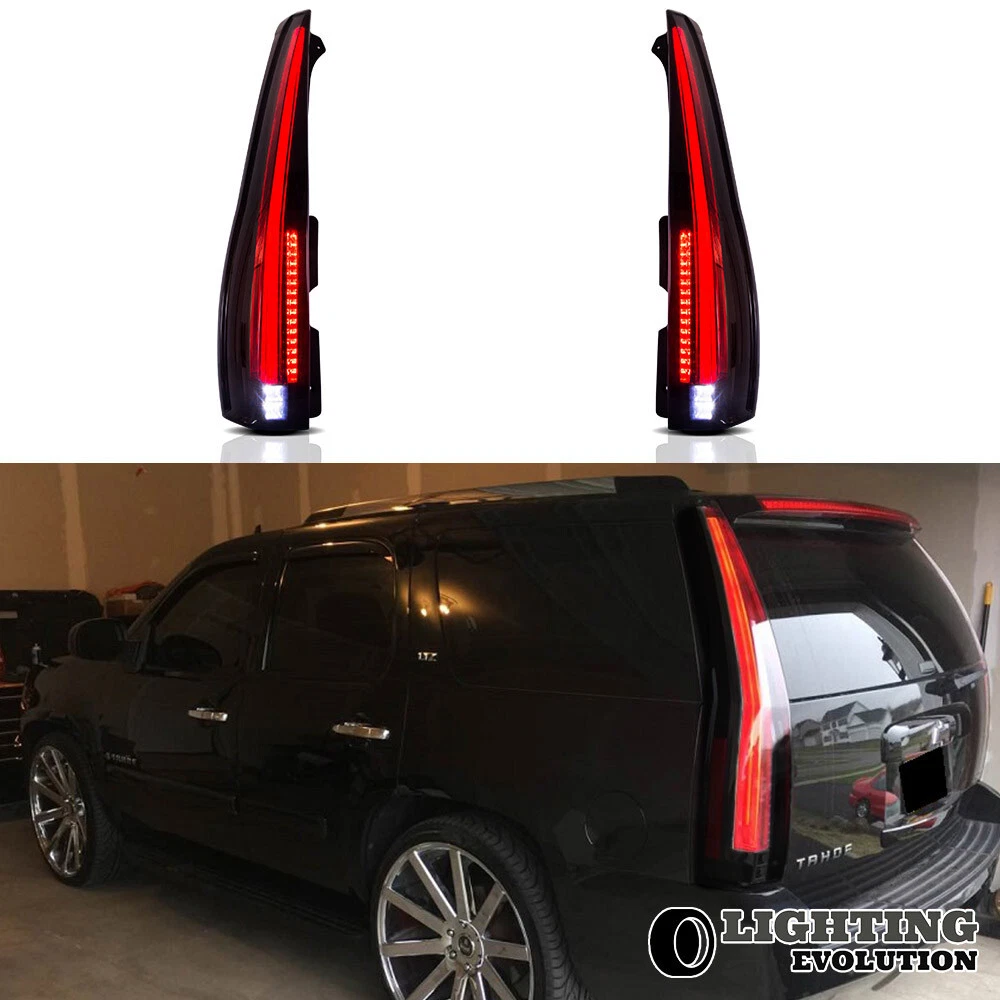 Tail Lights For 2007 2014 Cadillac Escalade ESV Smoke Lens Full