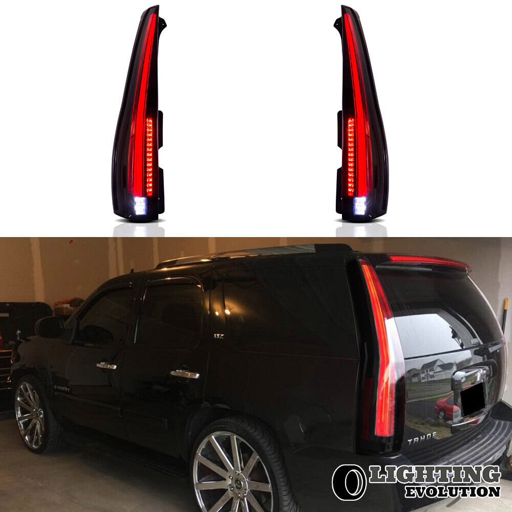 2020最新型 高品質 ACANII For Red Smoke 2007-2014 Cadillac Escalade ESV LED Tail  Lights Brake Lamps Replacement Driver  Passenger Side 