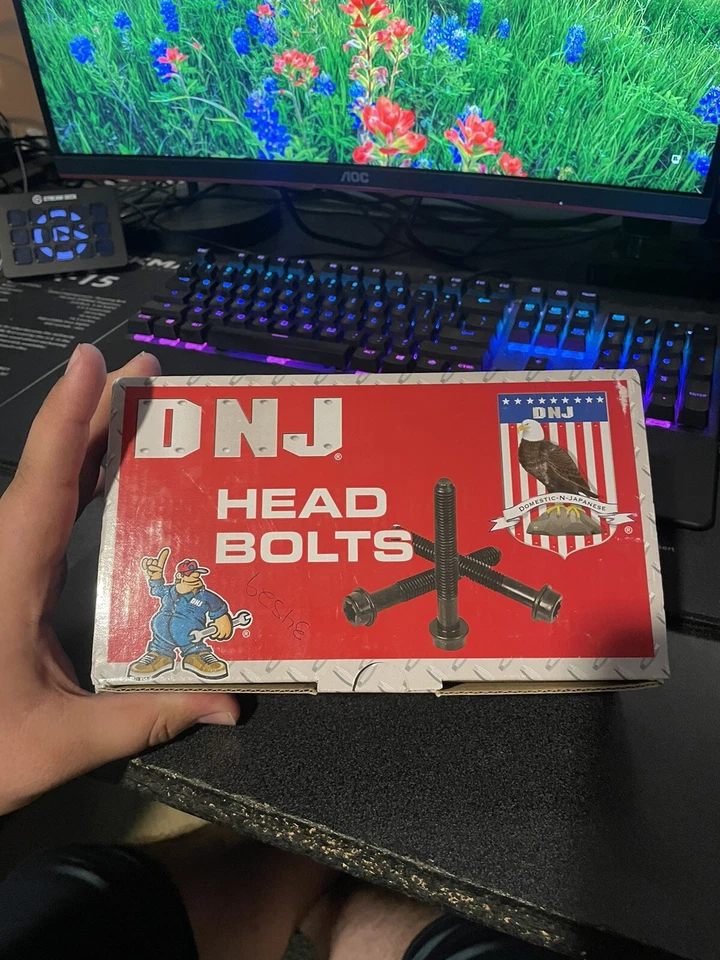 Комплект болтов головки блока цилиндров двигателя-DOHC, 16 клапанов DNJ HBK193 - Изображение 2 из 2