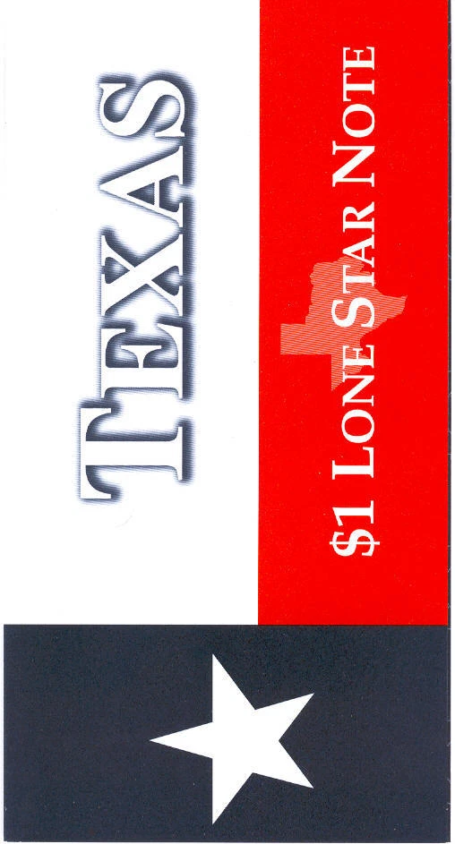 $1 LONE STAR NOTE FT WORTH TEXAS "FW" BRAND .# K03899145* TEXAS - Image 2 of 2