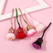 Soft Fluffy Glitter Powder Flower Brush Women Girls Makeup Beauty Tool DIY