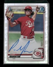 2020 Bowman Chrome #CPA-PN Packy Naughton Prospect Autographs Refractor #/499