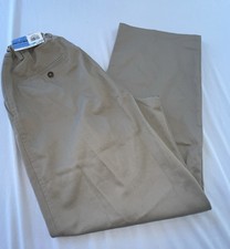 Nautica Boys Youth Size 20 Husky Beige Pleated Front Dress Pants NWT N851002
