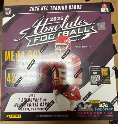 2025 Panini Absolute Football Factory Sealed Mega Box
