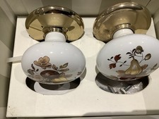 Laura Ashley Home Doorknobs & fingerplates x 6 joblot 