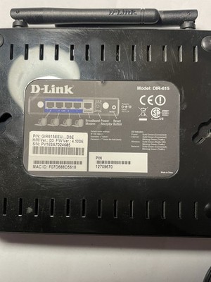 D-Link WLAN Router Mit Kabeln