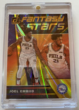 Joel Embiid 2019-20 Donruss Fantasy Stars Yellow Laser 76ERS /25 + One Touch