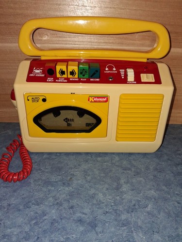 Vtg New Bright Cassette Player&Recorder W/Microphone-Works Great!!-Very Clean!!!