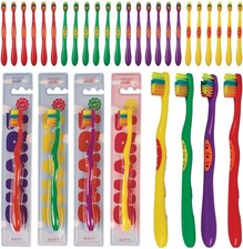 Bulk Kids Toothbrushes Indivily Wrapped - Assorted Colors