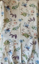 Vintage Retro Japanese Inspired Peach Blossom Floral Bird Cotton Fabric 