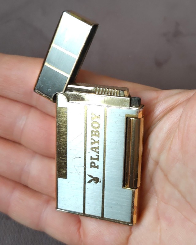 Very Rare Vintage CROWN Playboy Bunny Logo Cigarette Lighter approx 1960s