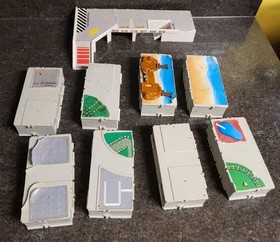 9 Micro Machines Galoob 1987 Playset  Parts Travel City