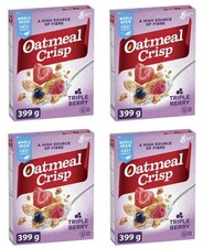 Oatmeal Crisp Triple Berry Breakfast Cereal, 399g 4 Pack