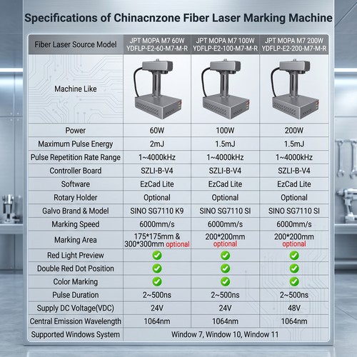 Macchina per marcatura laser fibra mopa JPT messa a fuoco automatica 60 W incisore laser metallo US - Foto 2 di 18