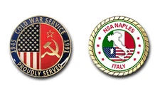 NSA Naples Italy Cold War Service Challenge Coin