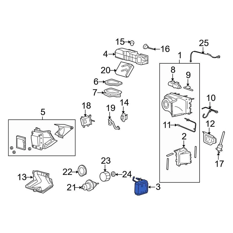 For Ford E-350 Super Duty 2000-2025 Ford 6C2Z19860C A/C Evaporator Core - Imagem 2 de 4
