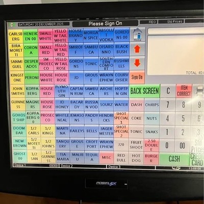 Epos Kassensystem Touchscreen mit voller Programmiersoftware kein Vertrag nötig