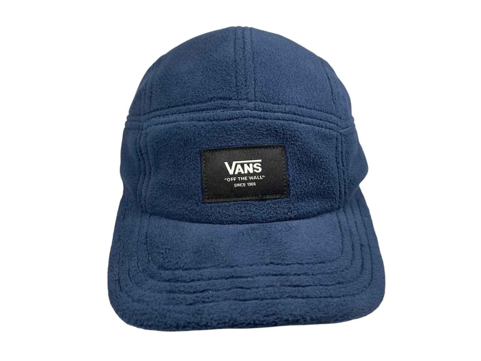 VANS OFF THE WALL Blue Warm FLEECE 5-PANEL HAT Skate/Surf/Snow Board Ski Hike
