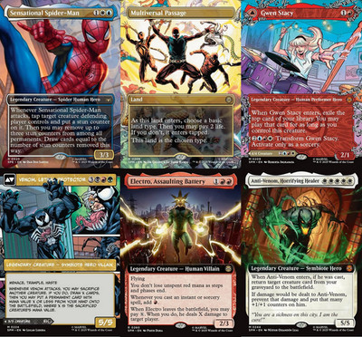 Choose your BORDERLESS / Extended ~ Spider-Man [ NearMint ] [ Magic MTG ]