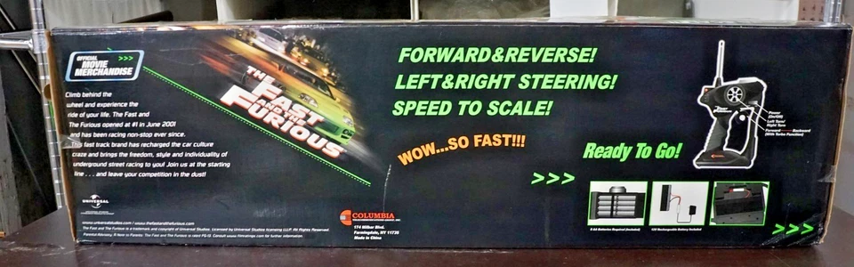 Fast & Furious Mitsubishi Eclipse R/C Car 1:6 Scale Paul Walker NEVER OPENED! - Image 4 of 4