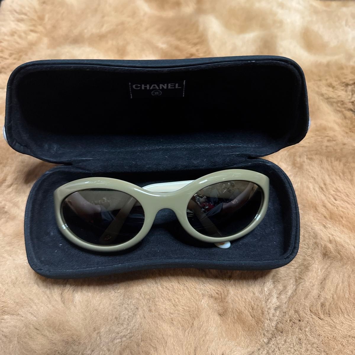 CHANEL Pink Sunglasses for Women with Protective Case