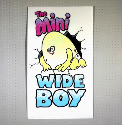 HEROIN WIDE BOY Skateboard Sticker 6.1 x 3.5 inches