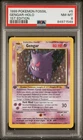 Pokémon Gengar 1999 Fossil #5/62 1st Edition Holo PSA 8
