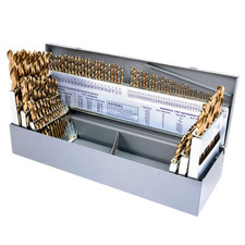 Cobalt Drill Bit Set 115pcs M35 High Speed Steel for Metal  Wood with Case