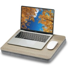 Lap Desk with Pillow Cushion, Portable Laptop Bed Desk, Fits up to 15.6 inch ...