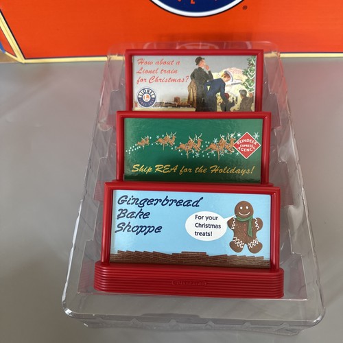 Juego de vallas publicitarias de Navidad Lionel 6-35295 nuevas | Condition: New
