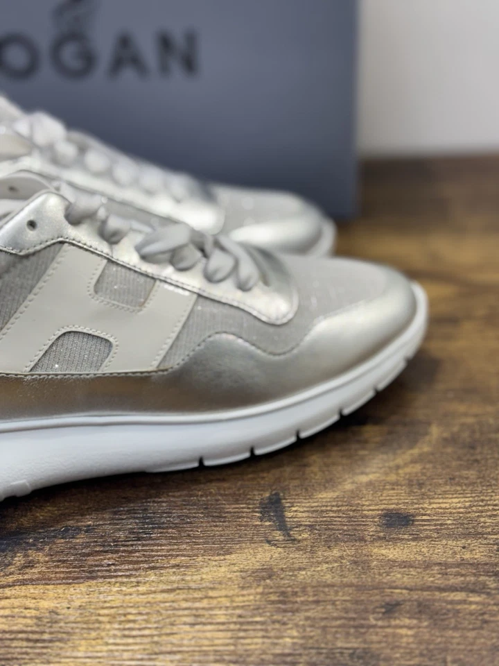 Hogan Interactive 3 Sneaker Pelle  Argento Casual Hogan Donna 39 - Immagine 4 di 4