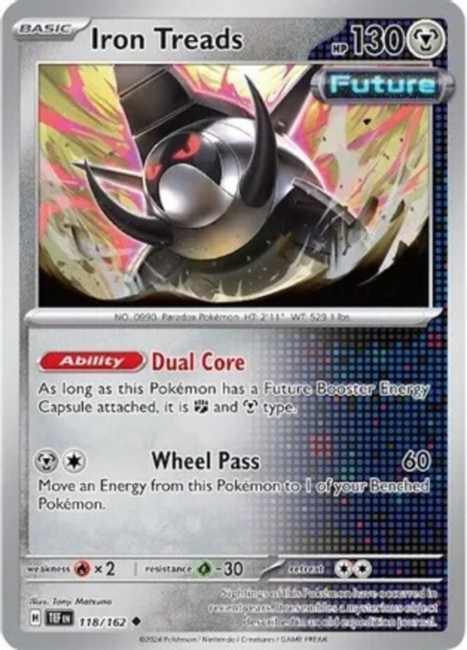 Iron Treads - 118/162 - Uncommon - Reverse Holo - Near Mint