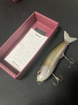 Megabass Ito Engineering Scream-X Orca Lure #4 AYU Topwater Wooden Bait w/ Box