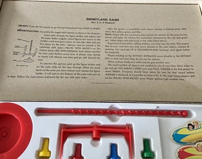 Walt Disney's Disneyland Board Game 1965 COMPLETE Vintage Wear | eBay