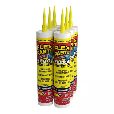 Flex Paste Flood Protection Multipurpose Sealant 9 Oz. Cartridge (6-Pack) (Yello