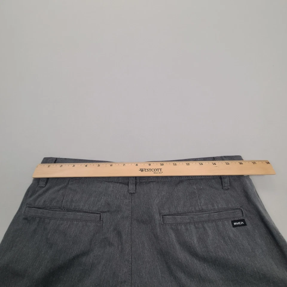 Pantalones Cortos RVCA Para Hombre 32 Gris Chino Elastizados Informales Cómodos Limpios Modernos Surf Foto 3 de 4