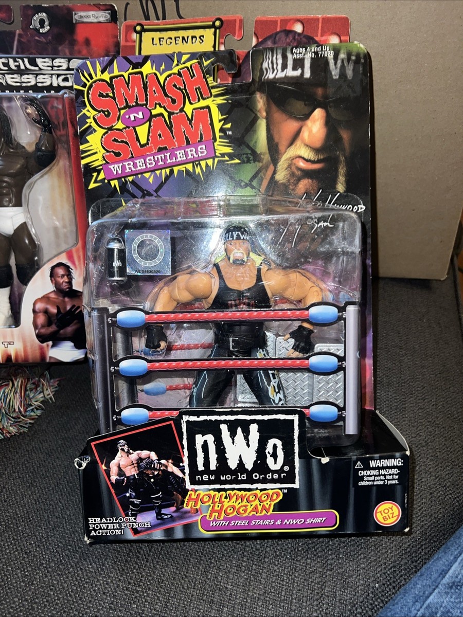 SMASH N SLAM nWo ハリウッド・ホーガン フィギュアプロレス NIB ToyBiz 1999 Smash N Slam Wrestlers NWO Hollywood Hulk Hogan